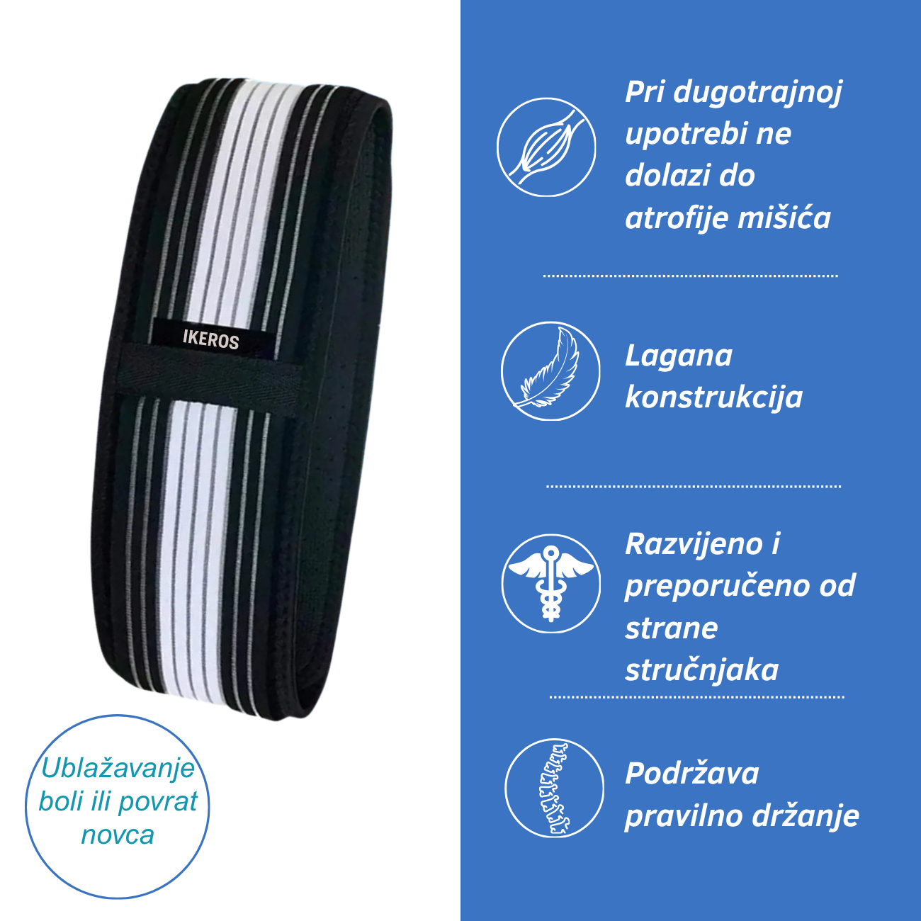 Ortopedski pojas IKEROS™ Patite li od išijasa ili bolova u leđima?